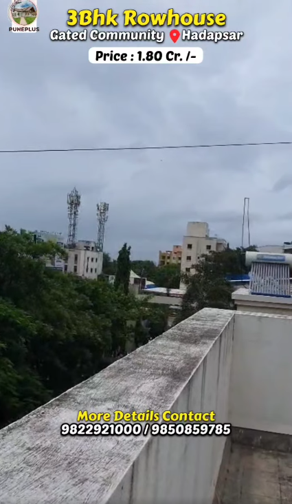 Pune-Hadapsar - 3 BHK Rowhouse in Register Co-op. Society