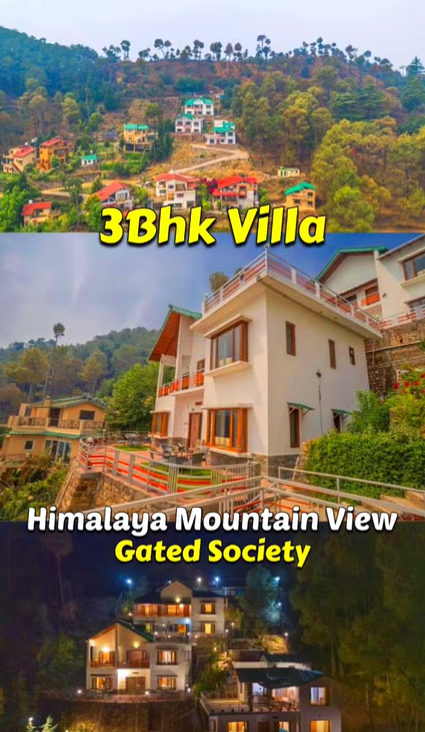 Uttarakhand-Ranikhet - Himalaya Mountain View 3 BHK Villa with Separate Servant Room